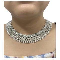 Emilio Jewelry 94.00 Carat Diamond Choker Necklace