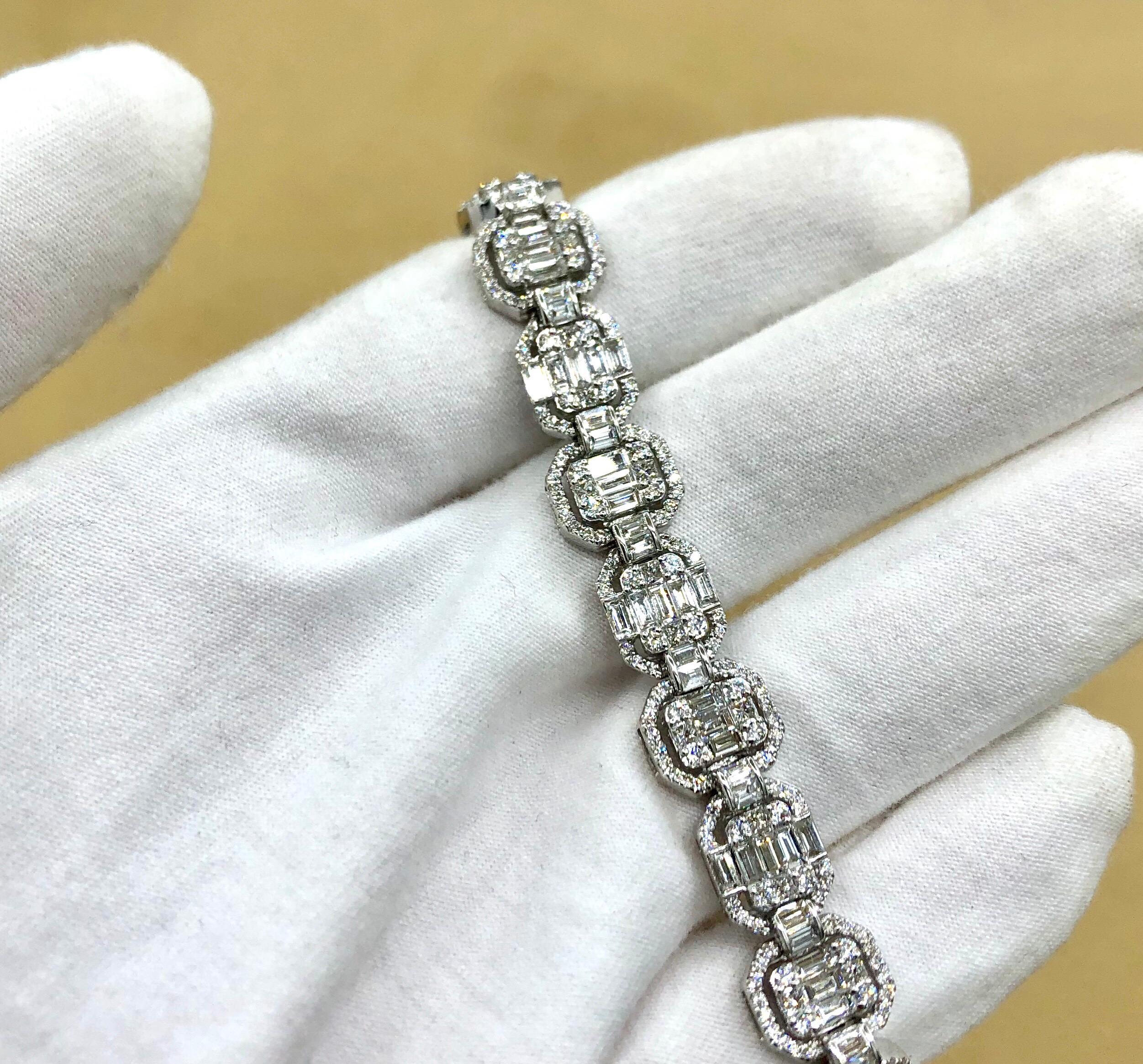 Emilio Jewelry 9.49 Carat Diamond Bracelet 5