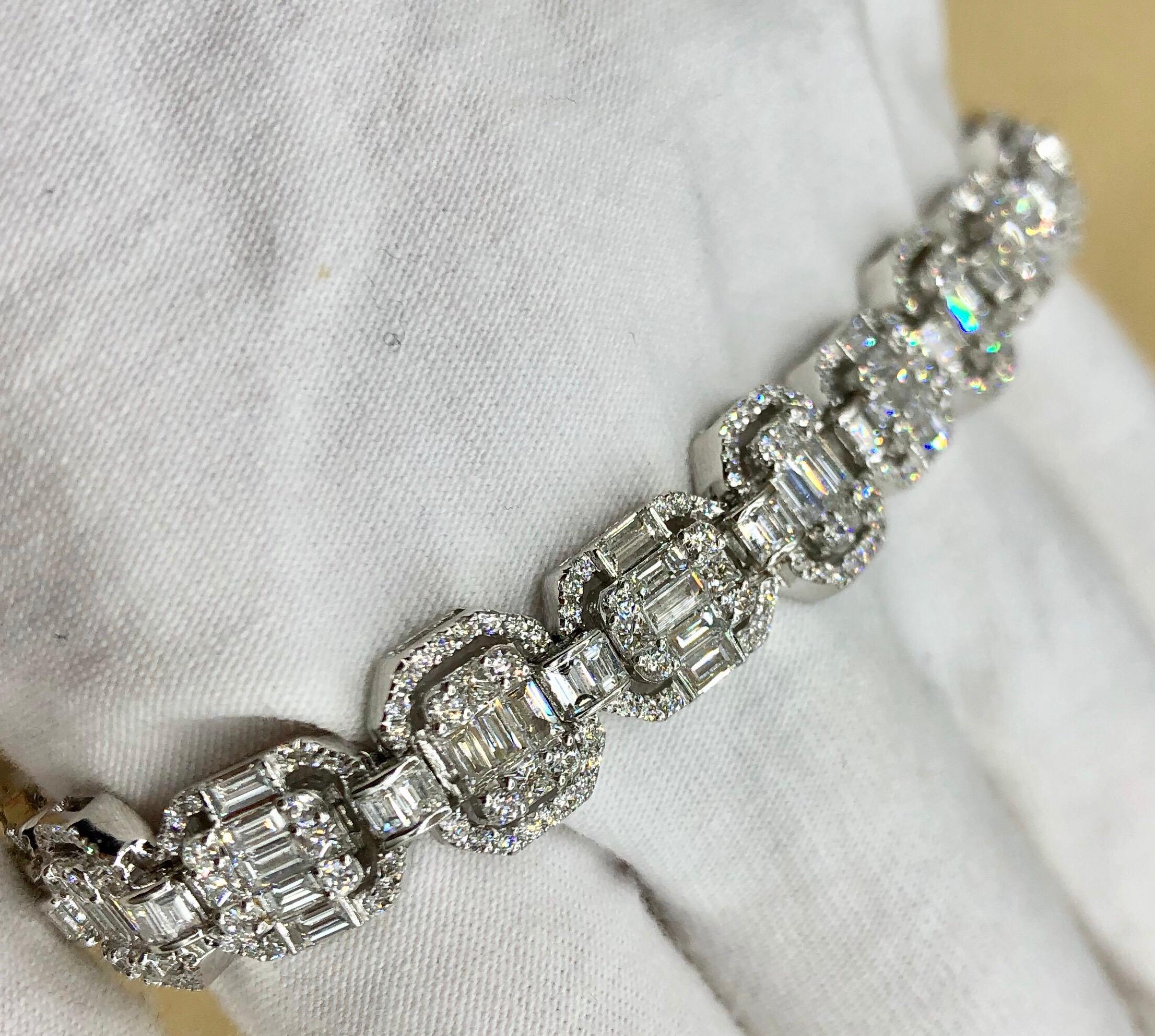 Emilio Jewelry 9.49 Carat Diamond Bracelet 6