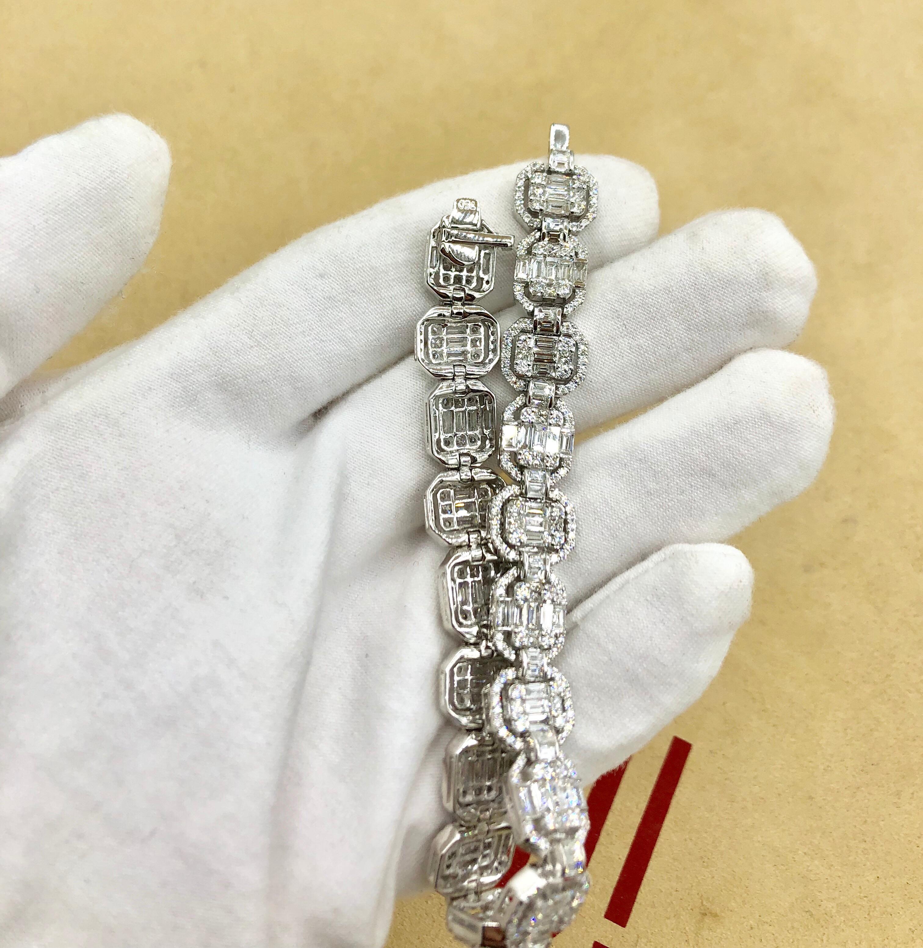 Emilio Jewelry 9.49 Carat Diamond Bracelet 7