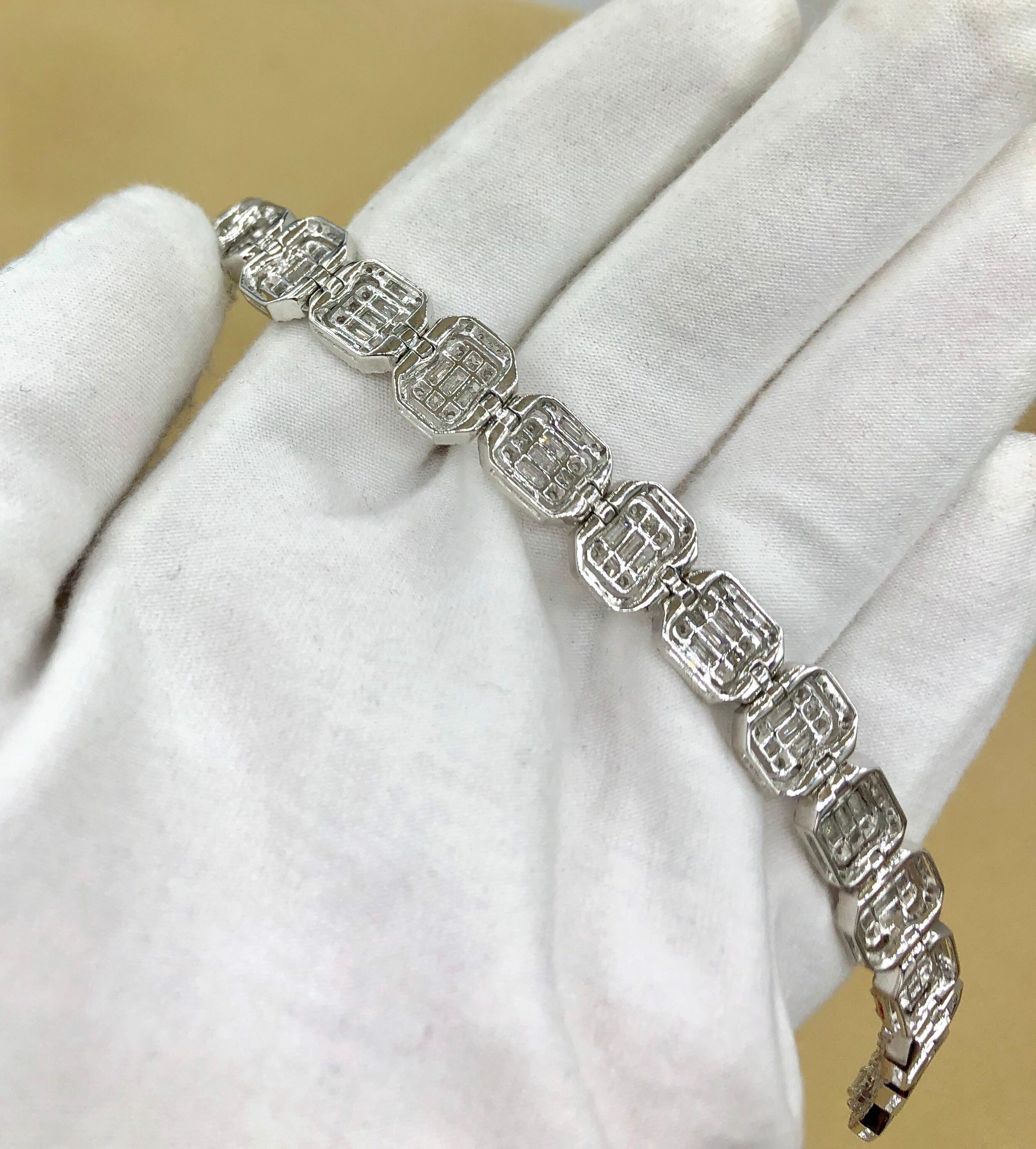 Emilio Jewelry 9.49 Carat Diamond Bracelet 9
