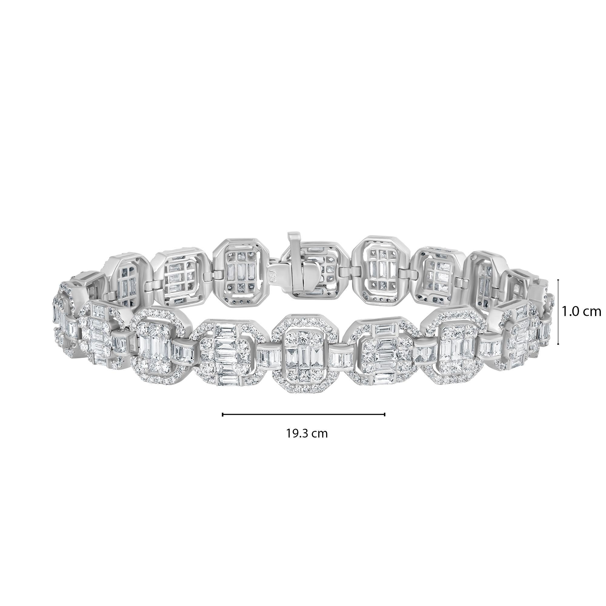 Emilio Jewelry 9.49 Carat Diamond Bracelet 11
