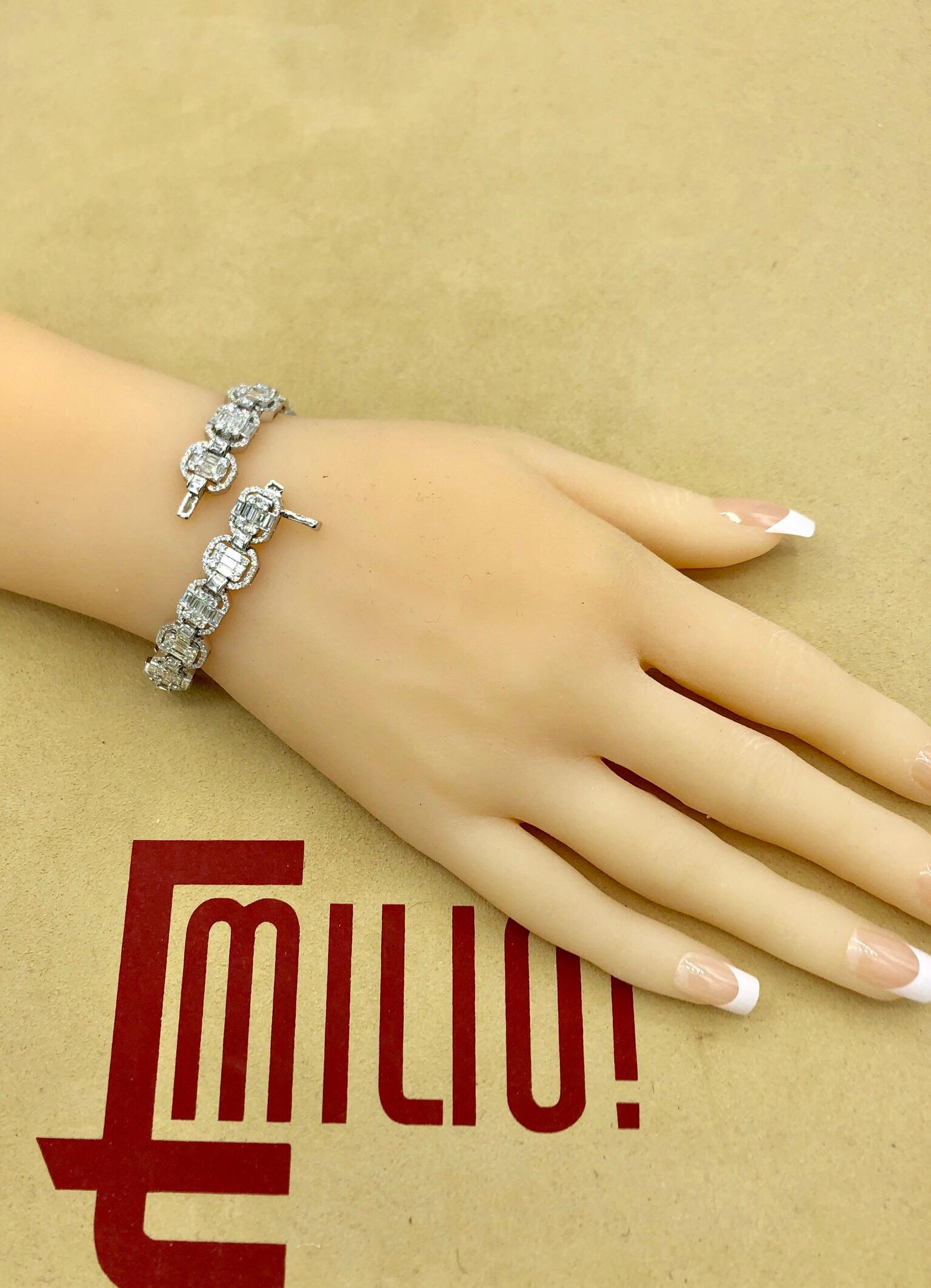 Emilio Jewelry 9.49 Carat Diamond Bracelet 3