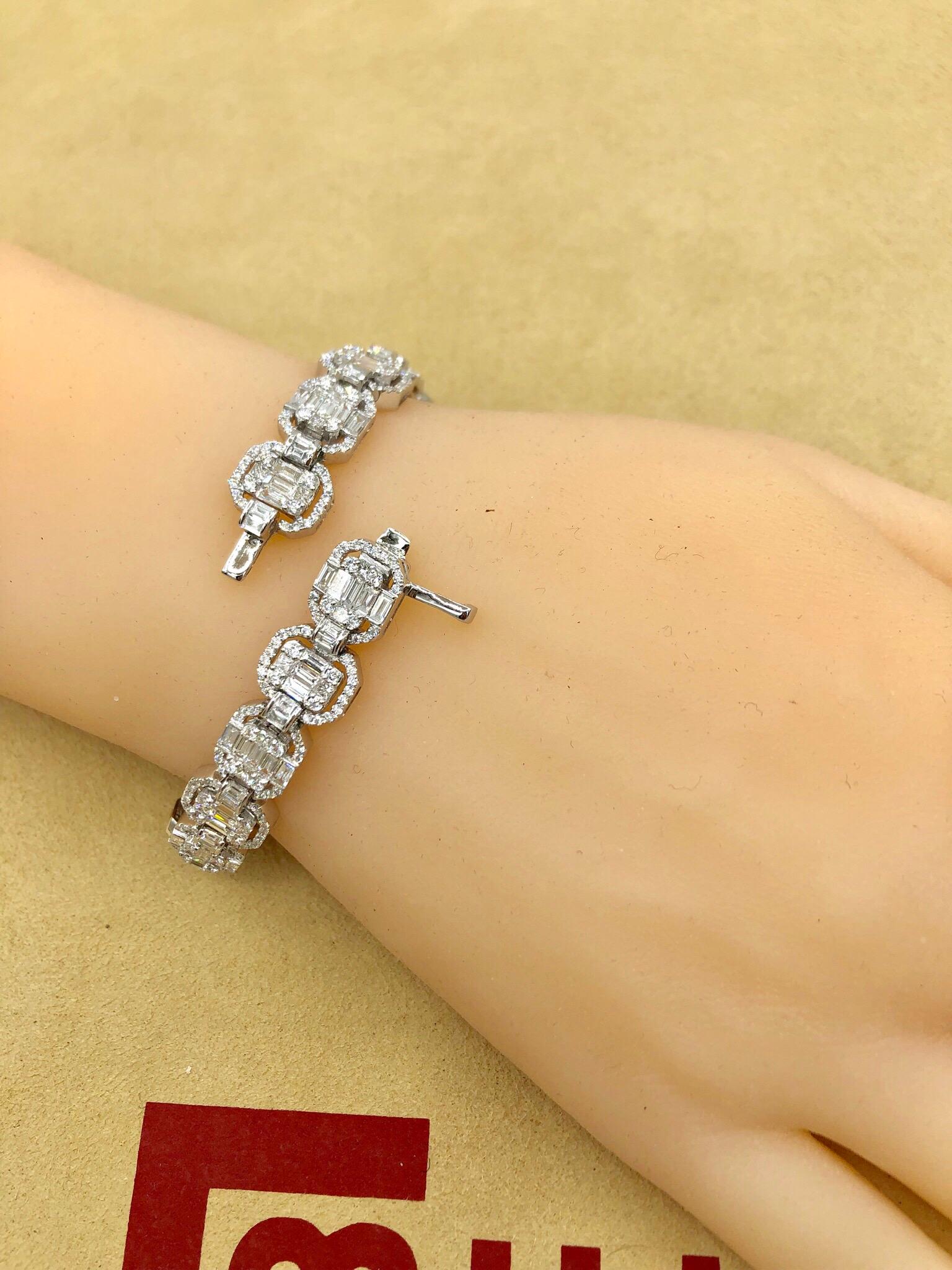 Emilio Jewelry 9.49 Carat Diamond Bracelet 4