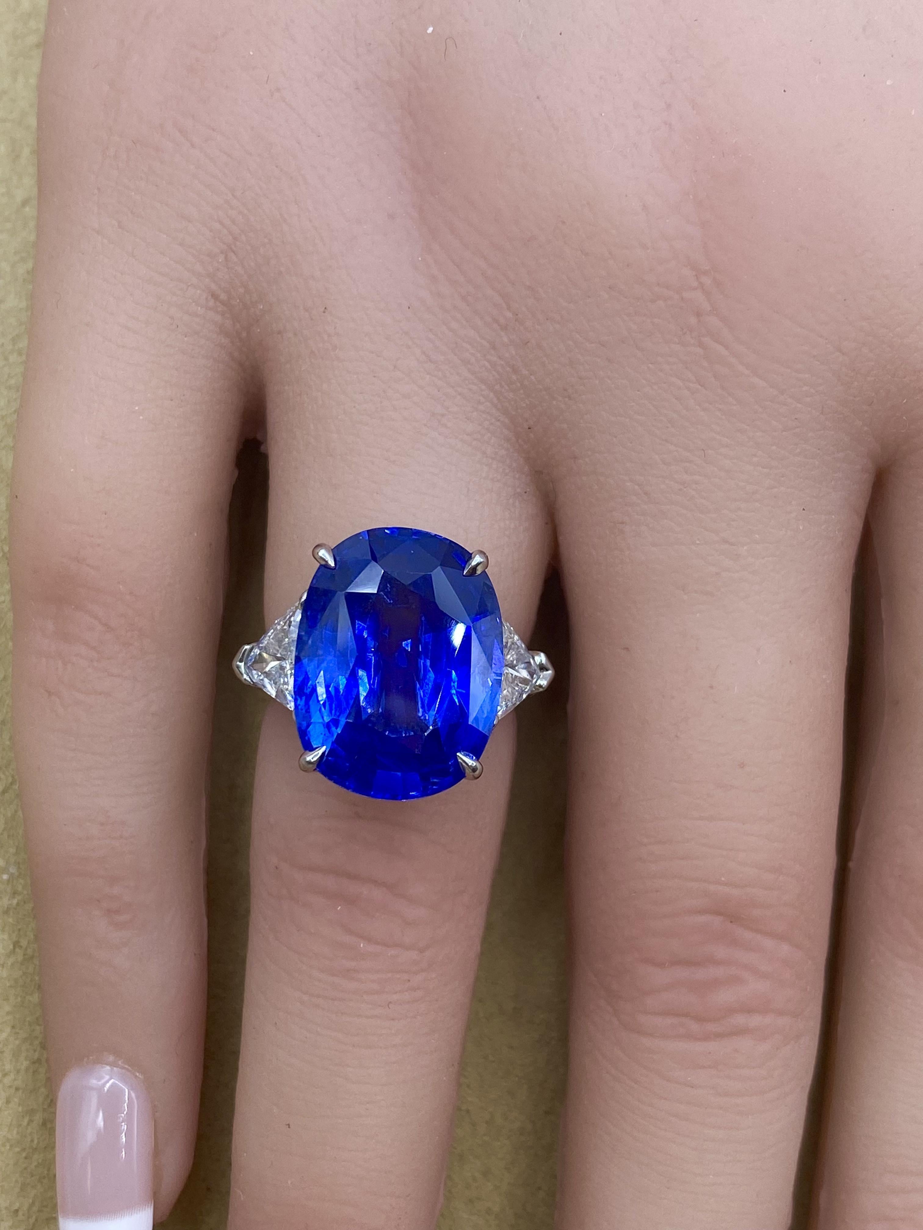From Emilio Jewelry, a well known and respected wholesaler/dealer located on New York’s iconic Fifth Avenue, 
Please inquire for more images, certificates, and details. Zoom meetings available! 
An ultra are spectacular Natural sapphire is the focal