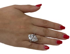 Emilio Jewelry Antique Cut Vintage Goldconda Oval Diamond Ring