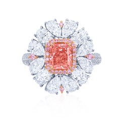 Emilio Jewelry Argyle Certified Fancy Intense Pink Diamond Ring