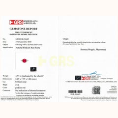 Emilio Jewelry Burma No Heat Ruby Ring