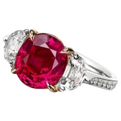 Emilio Jewelry, bague en rubis de Birmanie sans chaleur