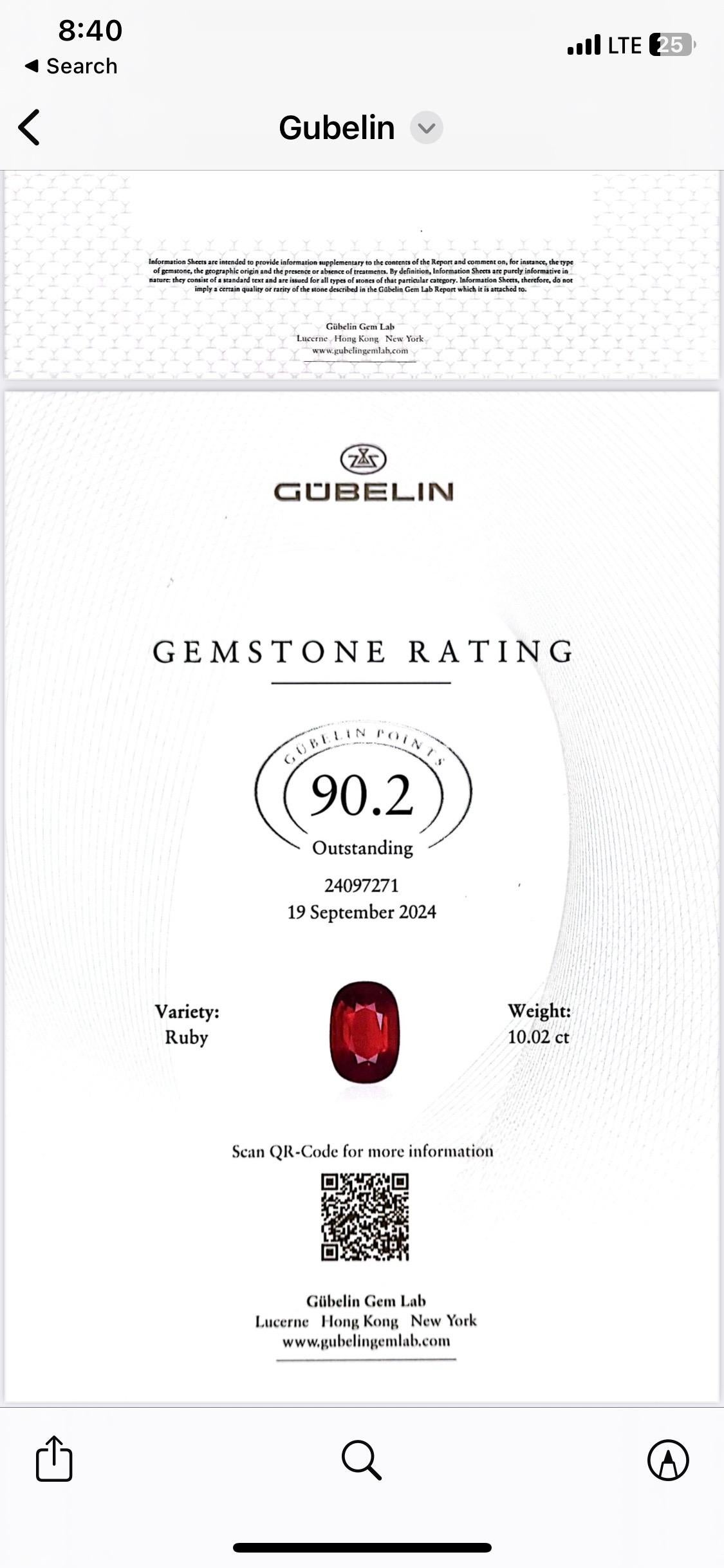 Emilio Jewelry 10.00 Quilates Certificados Sin Calor Rubí Sangre de Paloma Calidad Museo en Nuevo estado para la venta en New York, NY