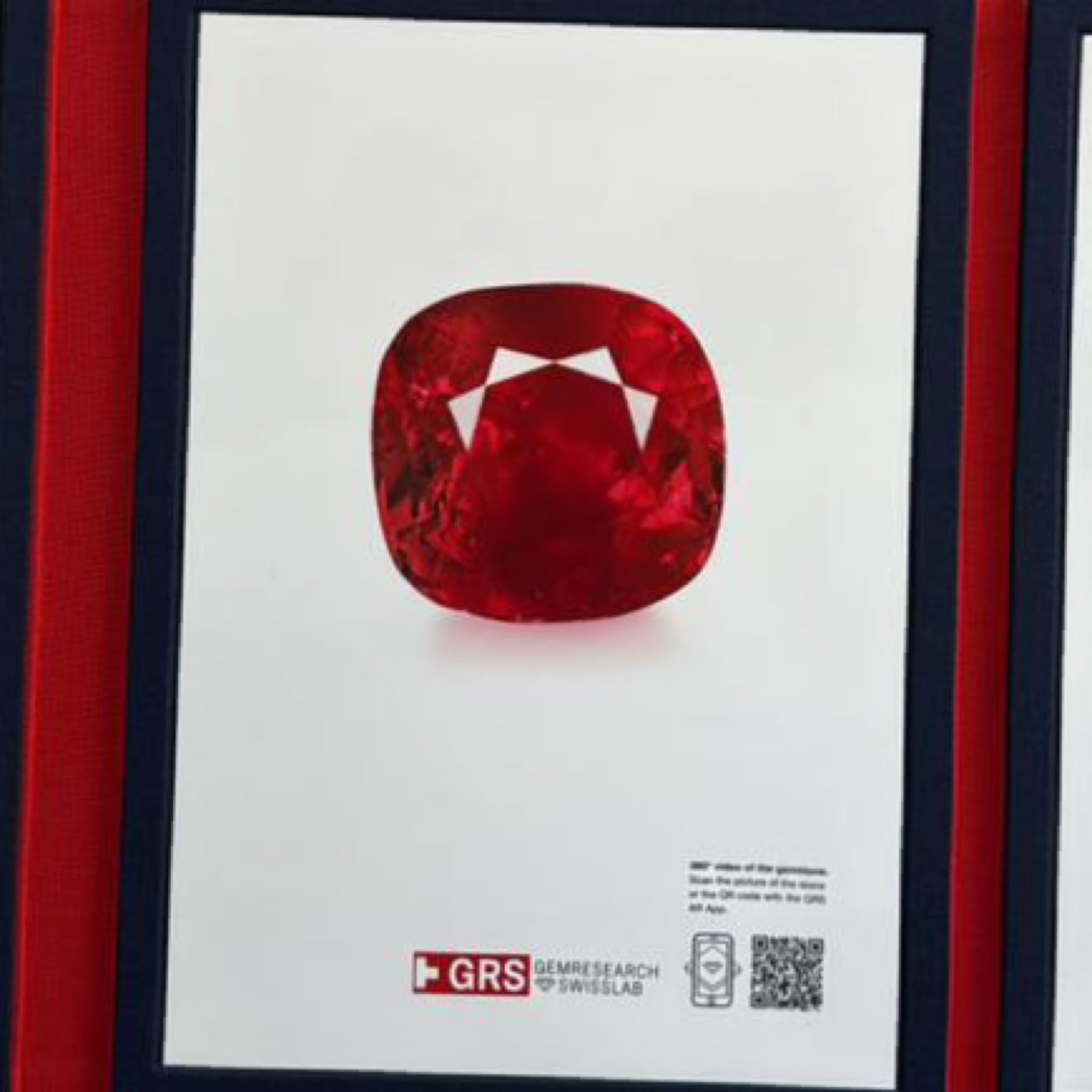 Emilio Jewelry Anello di Rubino di Birmania certificato con sangue di piccione senza calore da 10,29 carati in vendita 2