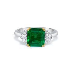 Emilio Jewelry, bague avec émeraude colombienne certifiée de 3,69 carats