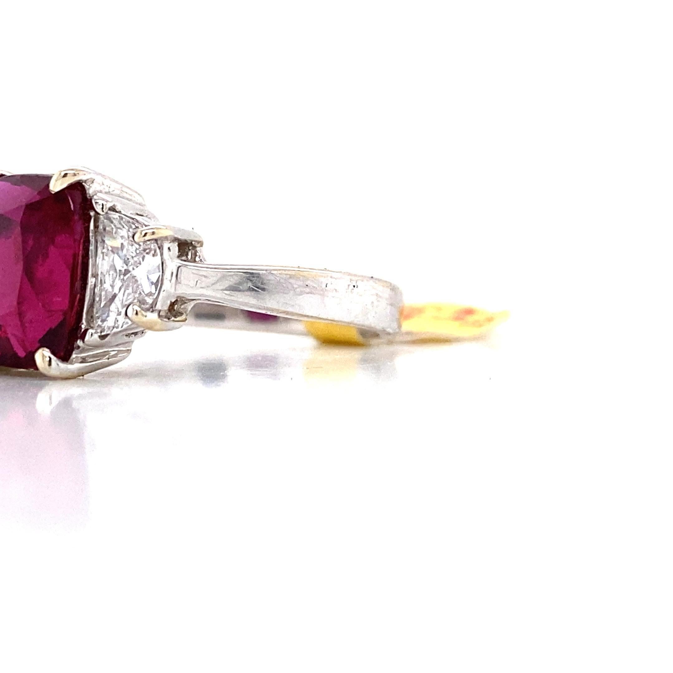 Emilio Jewelry Certified 4.00 Carat No Heat Ruby Ring For Sale 1