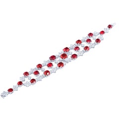 Emilio Jewelry Pulsera de espinela certificada de 41,00 quilates