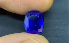 Emilio Jewelry Certified 6.00 Carat Cornflower Blue Kashmir Sapphire
