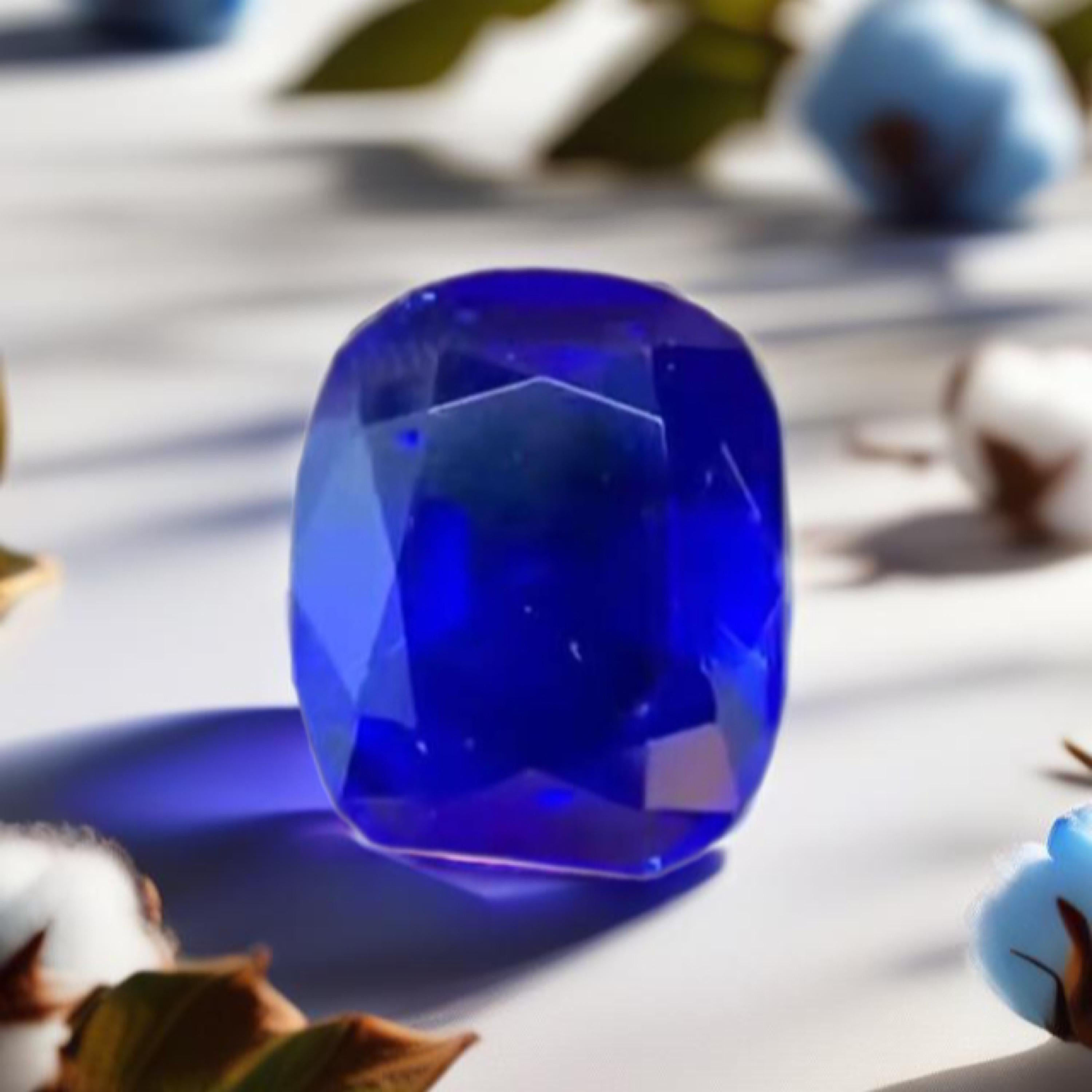 Zafiro de Cachemira azul aciano certificado por Emilio Jewelry de 6,00 quilates en Nuevo estado para la venta en New York, NY