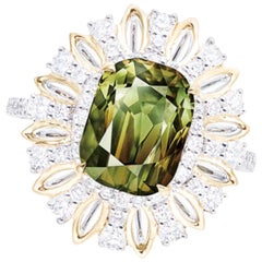 Emilio Jewelry Certified 6.00 Carat Untreated Alexandrite Ring