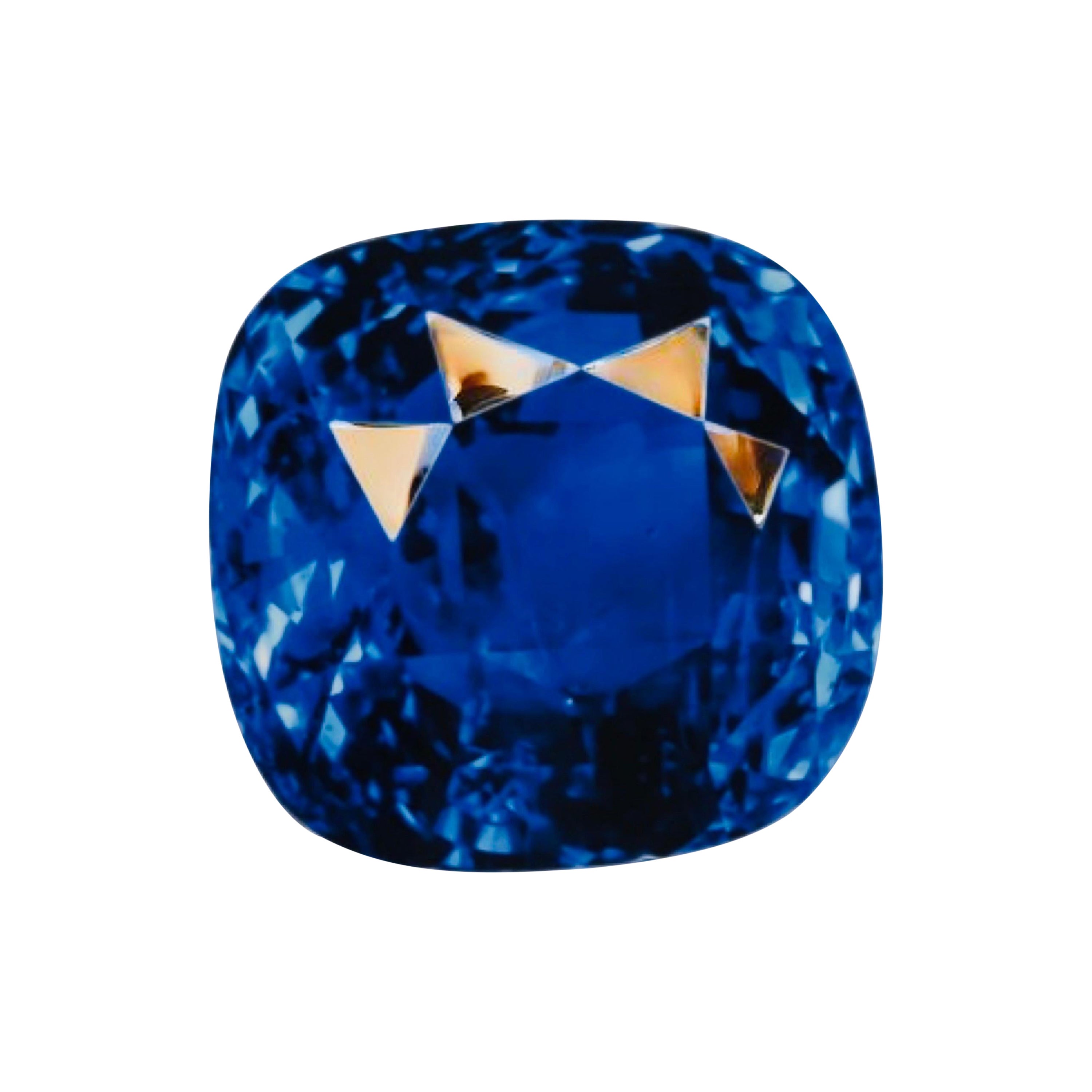 Emilio Jewelry certifié 60,00 carats, sans chaleur, saphir bleu royal