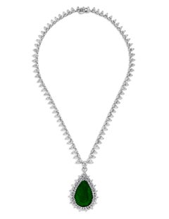 Emilio Jewelry Certified 62.00 Carat Colombian Muzo Diamond Necklace