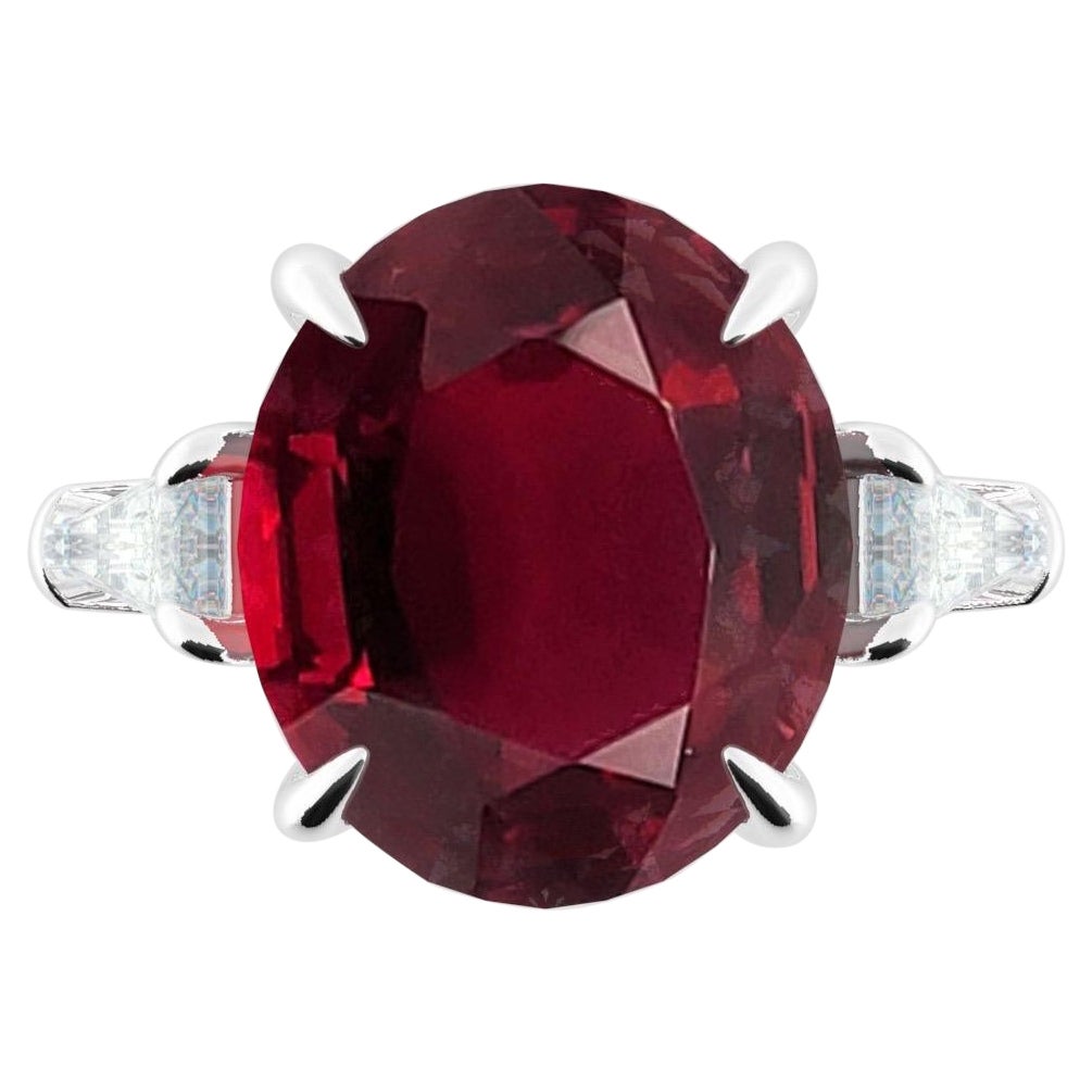 Emilio Gioielli Anello con diamante rubino certificato da 6.90 carati