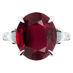 Emilio Gioielli Anello con diamante rubino certificato da 6.90 carati