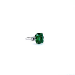 Emilio Jewelry Certified 7.15 Carat Muzo No Oil Colombian Emerald