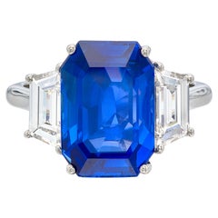 Emilio Jewelry zertifiziert 8,75 Karat  Burma Ring mit unbehandeltem Saphir