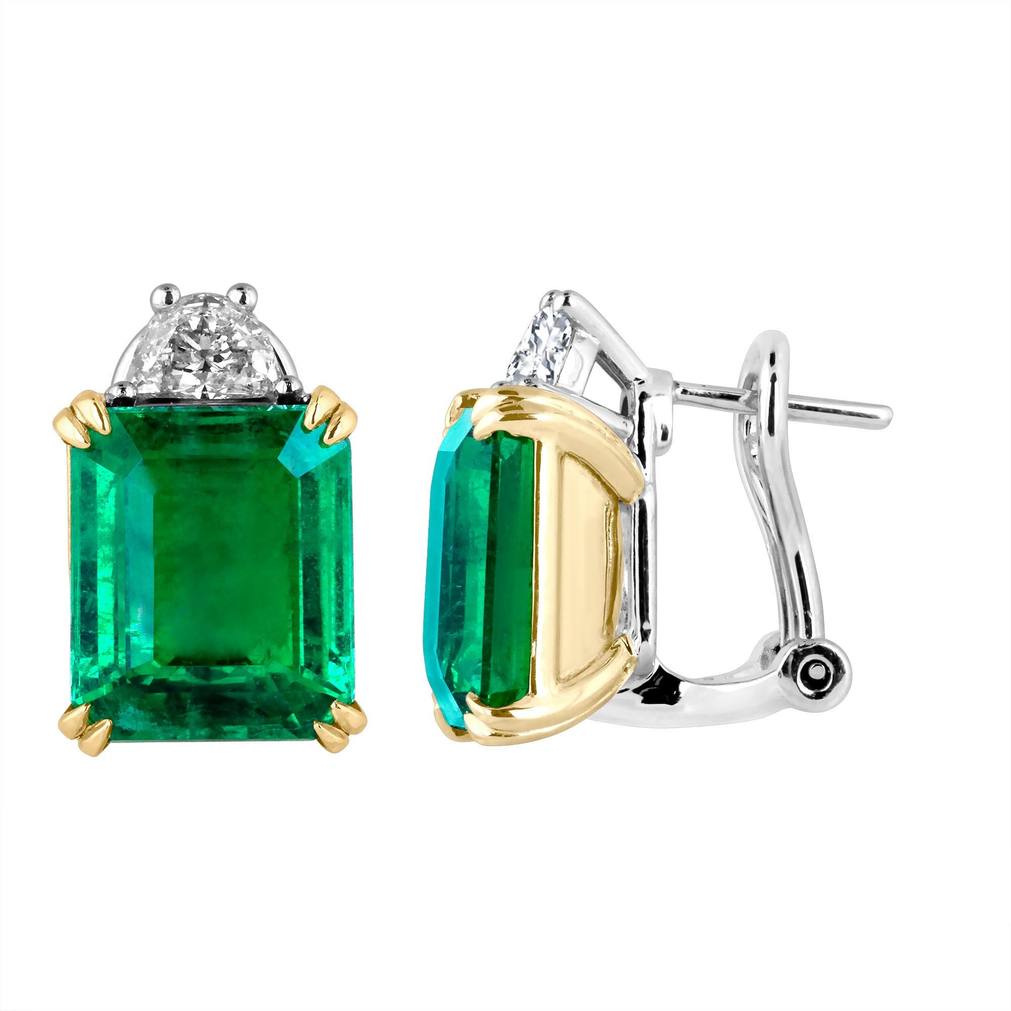 genuine emerald earrings