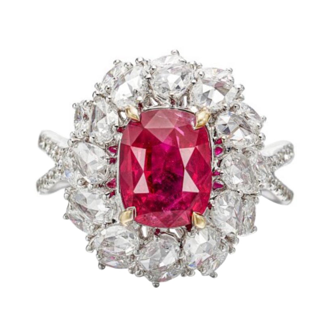 Von Emilio Jewelry New York,

Dieser außergewöhnliche No-Heat-Rubin ist eine atemberaubende Verkörperung der unberührten Schönheit der Natur und besticht durch sein tiefes, lebhaftes Rot, das das Auge fesselt. Im Gegensatz zu behandelten Rubinen ist