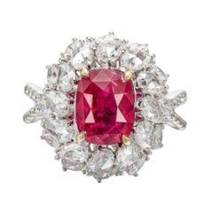 Emilio Jewelry 6,00 Karat Rubinring, zertifizierter unbehandelter Ring