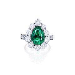 Emilio Jewelry Certified No Oil Emerald Ring