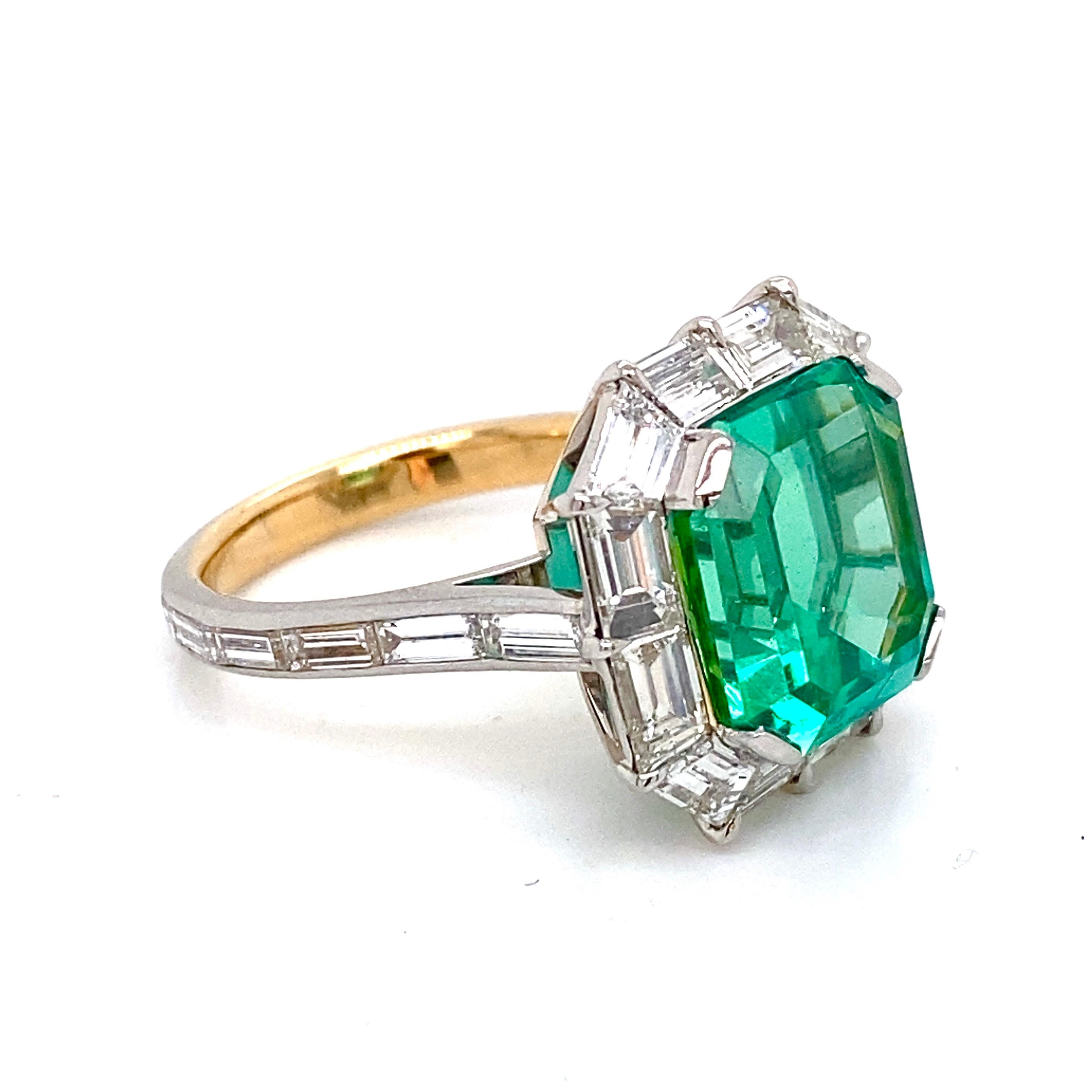 untreated emerald ring
