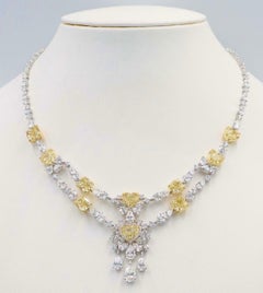 Emilio Jewelry Certified Yellow Diamond Heart Necklace