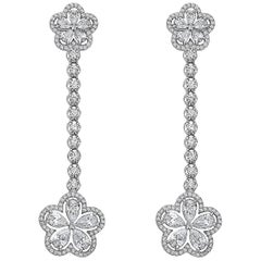 Emilio Jewelry Dangle Flower Earring