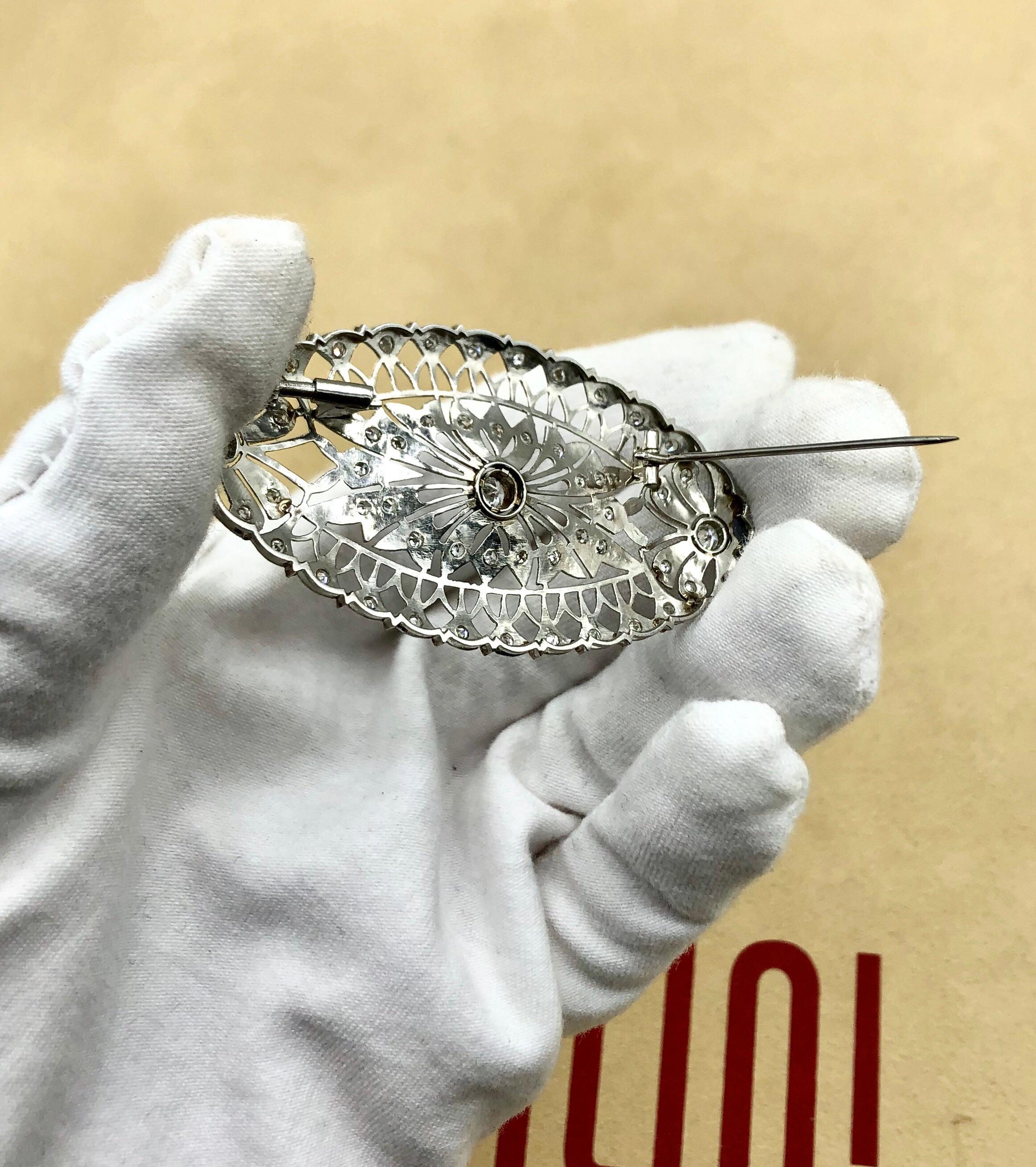 Emilio Jewelry Diamond Brooch 7