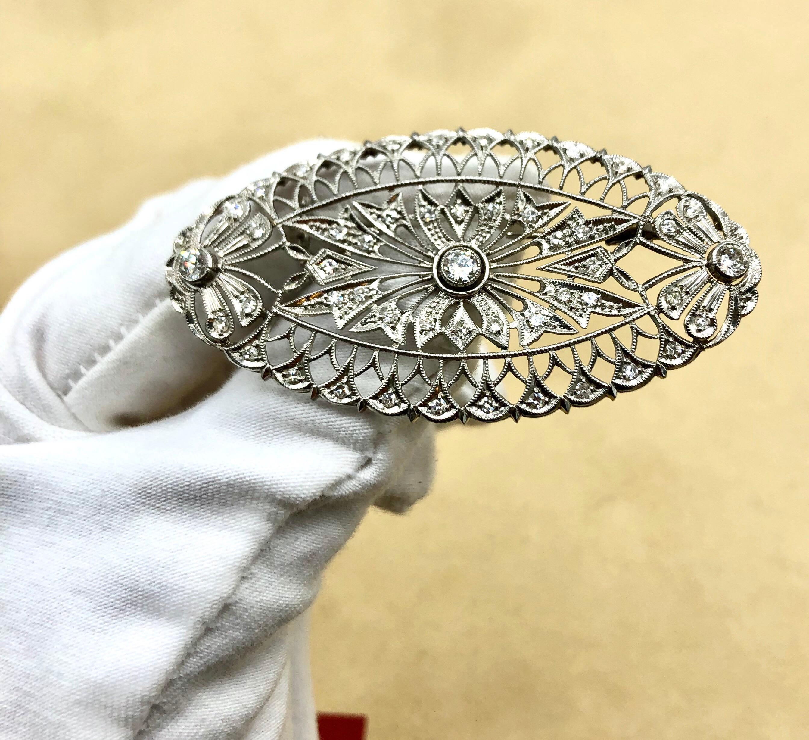 Emilio Jewelry Diamond Brooch 3