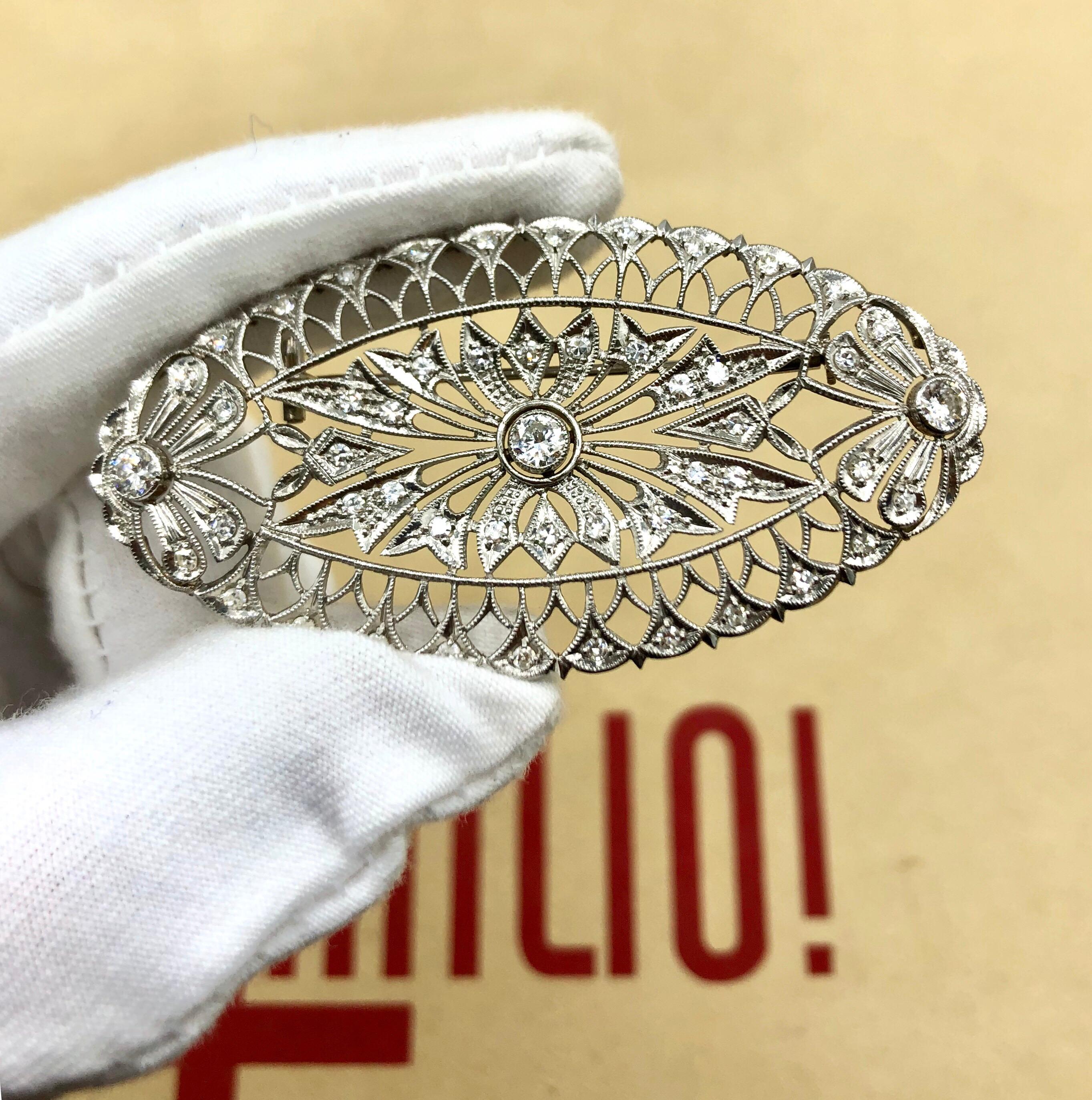 Emilio Jewelry Diamond Brooch 4