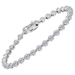 Emilio Jewelry Floating Diamond Bracelet .30 Carat Each Diamond
