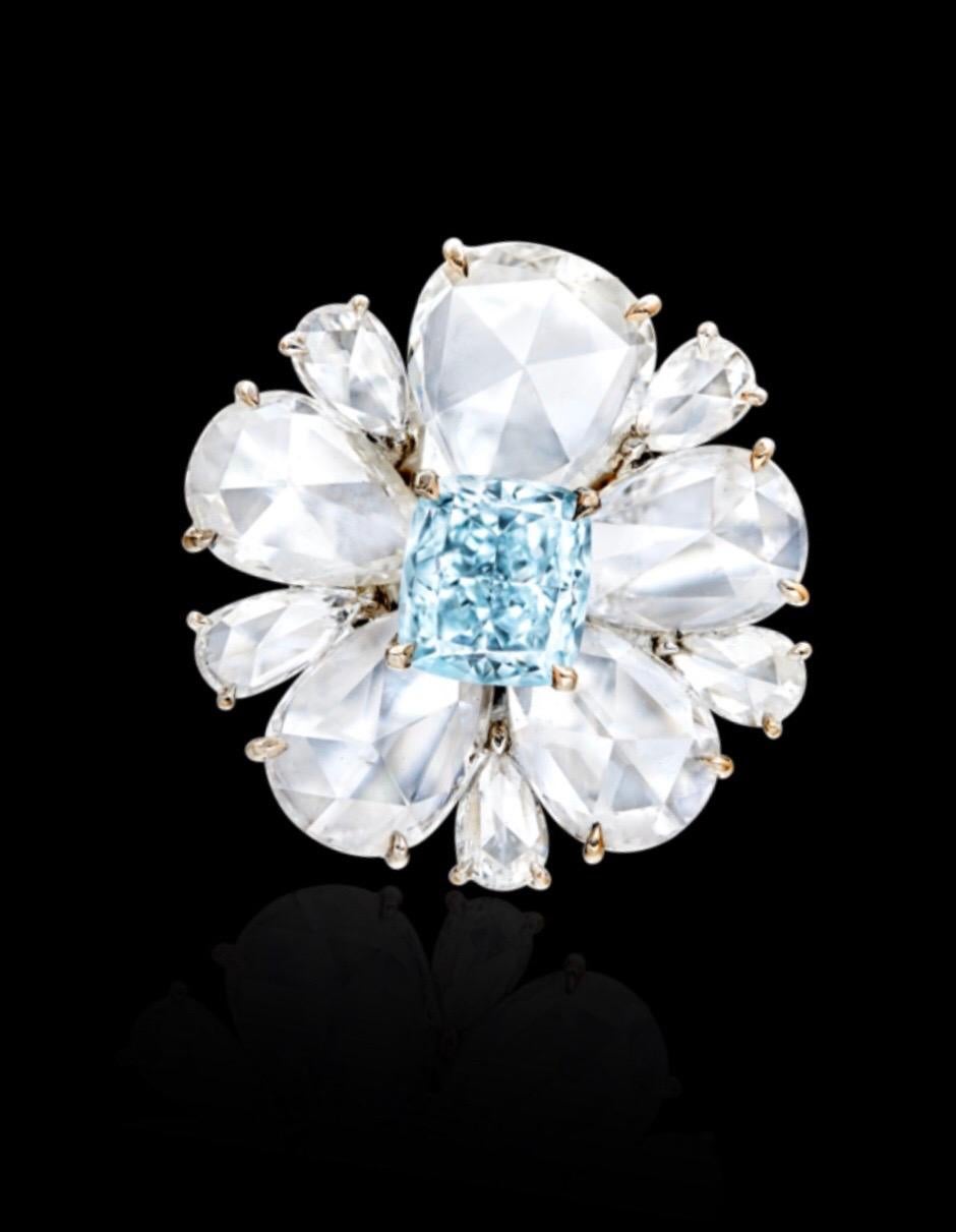 1 carat blue diamond