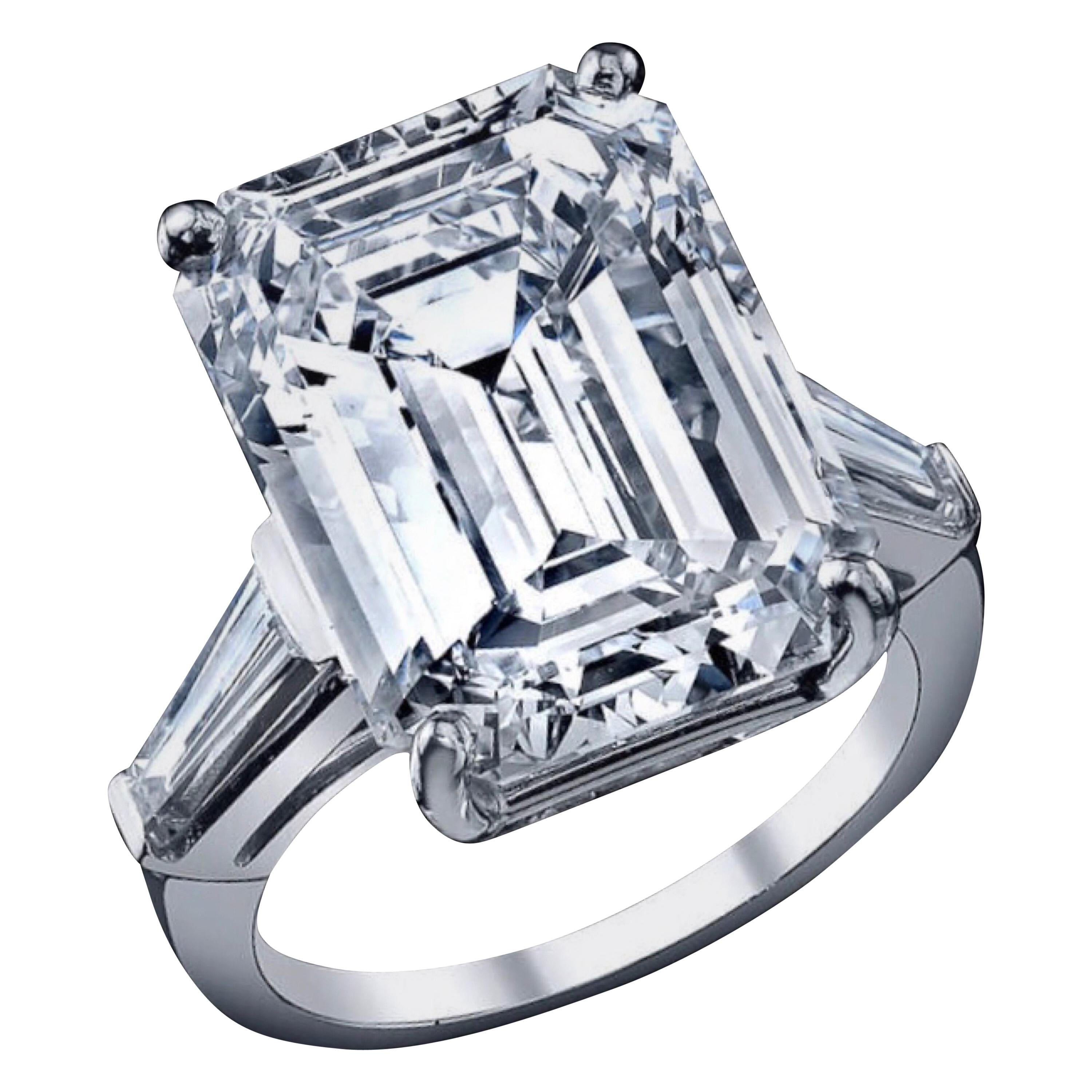 Emilio Jewelry GIA Certified 10 Carat Internally Flawless Diamond Ring