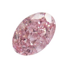 Emilio Gioielli GIA Certified 1,00 Carat Fancy Intense Pure Pink Diamond