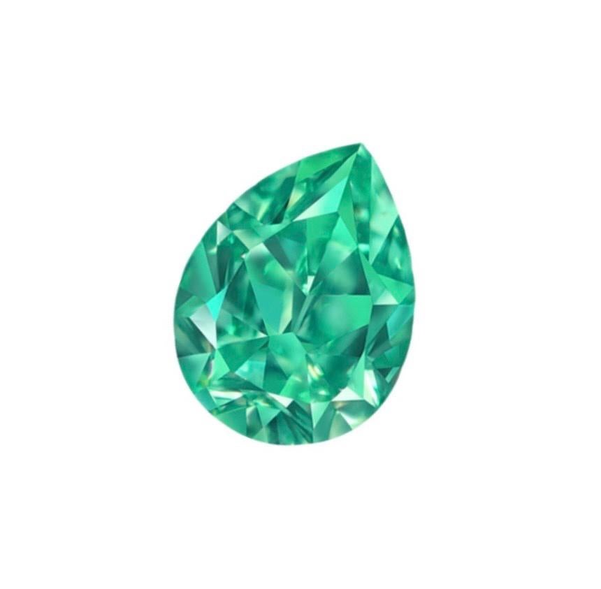 Taille poire Emilio ! Diamant certifié GIA de 1,00 carat Vivid Diamonds & Jewelry en vente