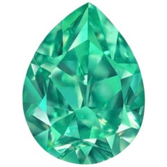 Emilio Jewelry GIA-zertifizierter 1,00 Karat Fancy Vivid Bluish Green Diamant