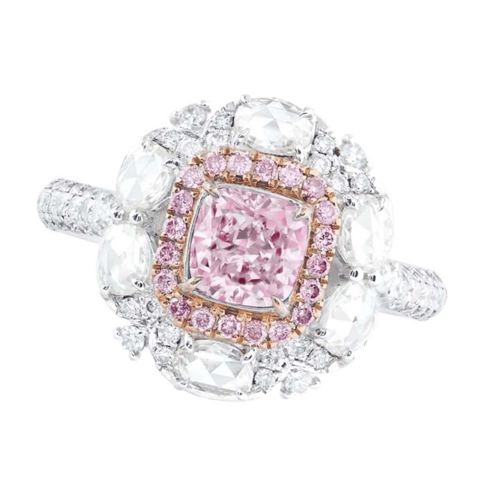 Emilio Jewelry 2.00 Carat Fancy Pink Diamond Ring For Sale at 1stDibs