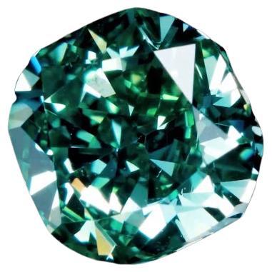 Emilio Jewelry GIA Certified 1.00 Carat Vivid Pure Green Diamond im Angebot