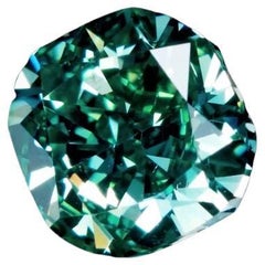 Emilio Jewelry certifié GIA 1,00 carat Vivid Diamonds & Greene