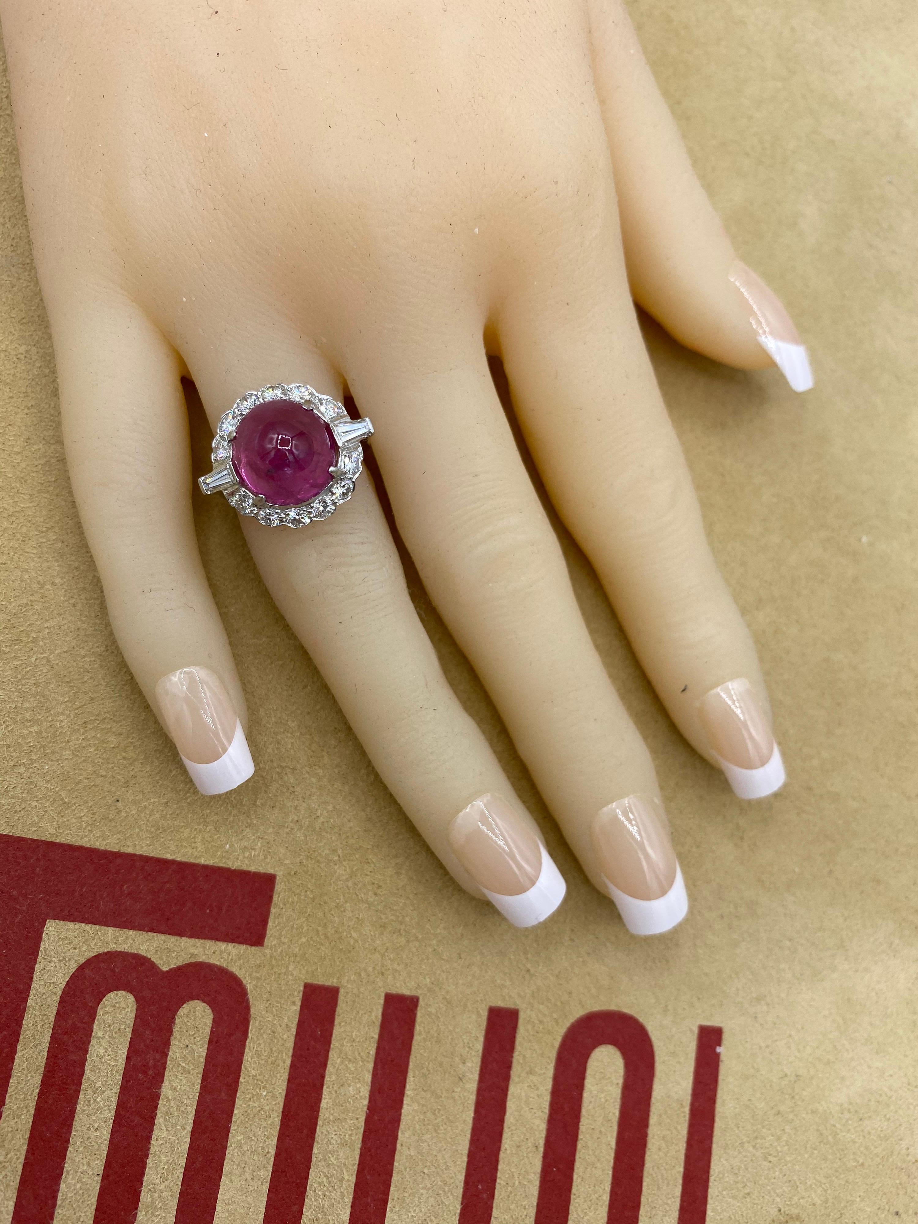 Emilio Jewelry GIA Certified 10.40 Carat Natural Ruby 2