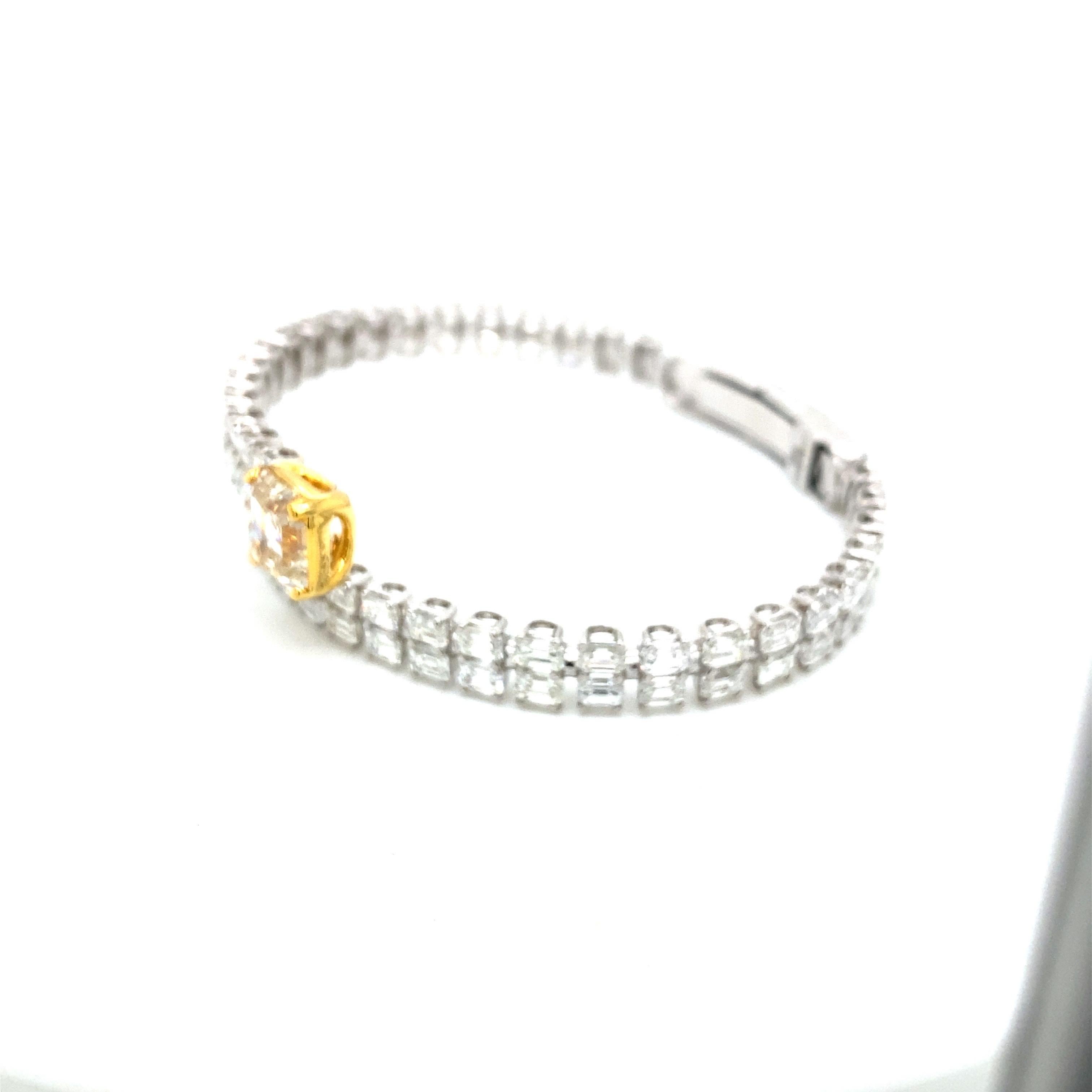 Emilio Jewelry - Bracelet jonc certifié GIA de 12,00 carats  en vente 6