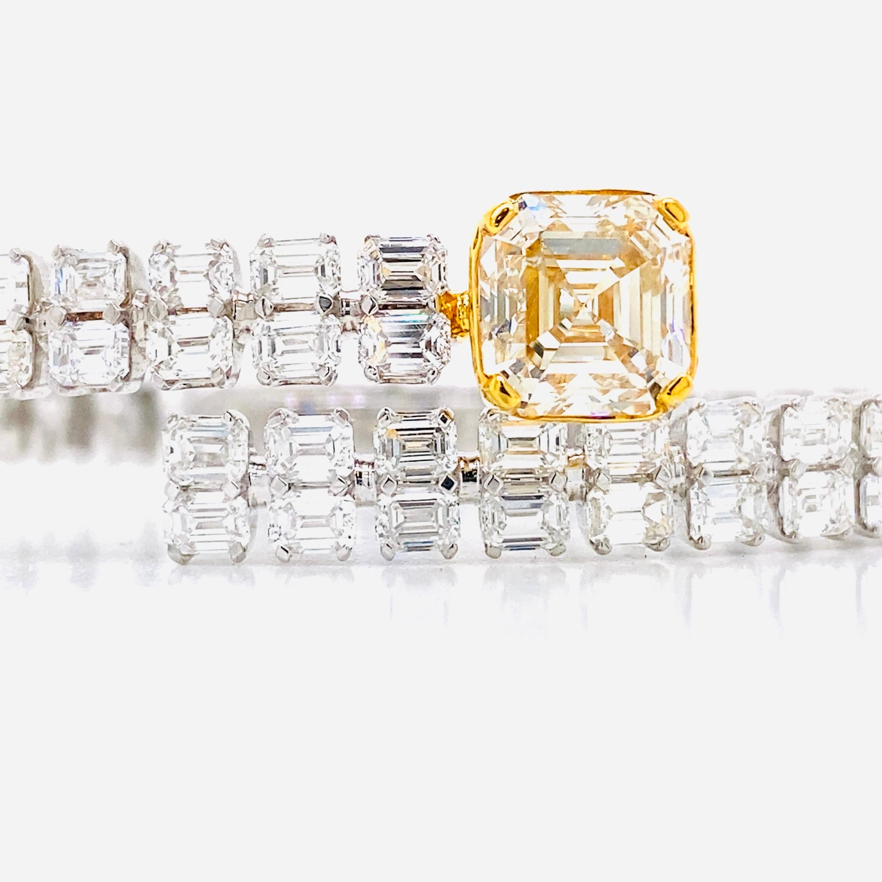 Emilio Jewelry - Bracelet jonc certifié GIA de 12,00 carats  en vente 7