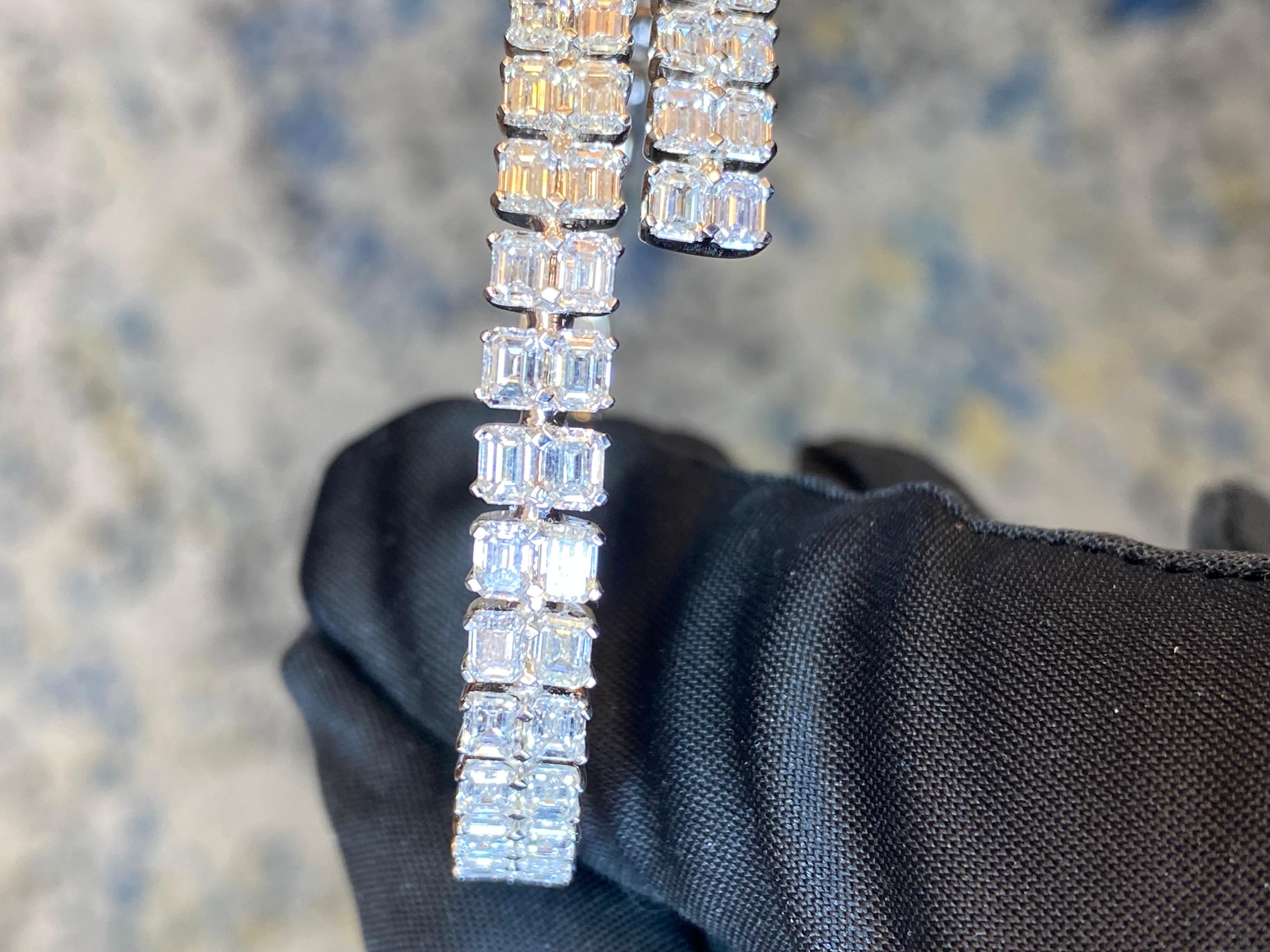 Emilio Jewelry - Bracelet jonc certifié GIA de 12,00 carats  Unisexe en vente